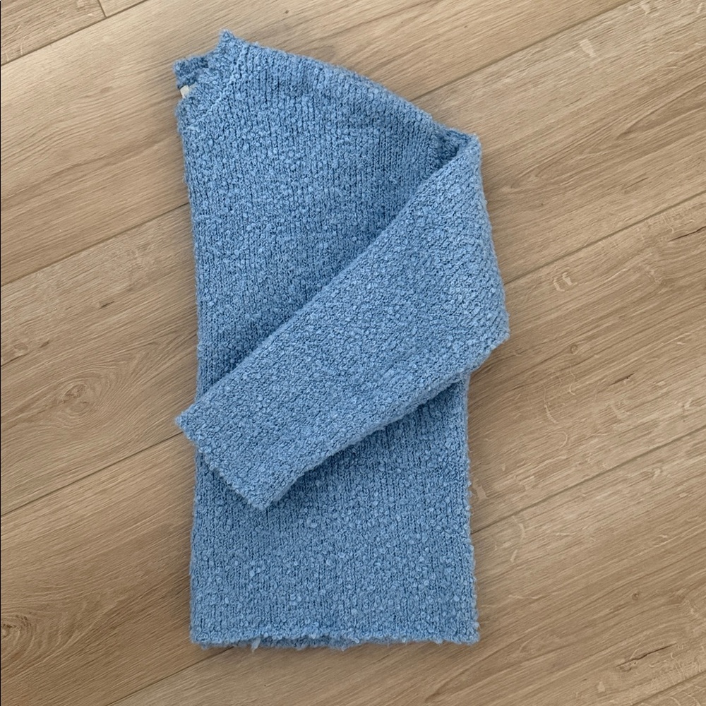 SET Active Textured Blue Crew Neck Sweater